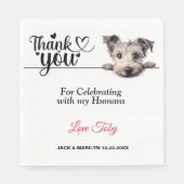 プミドッグ紙ナプキンス スタンダードランチョンナプキン (正面)