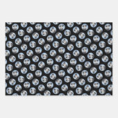 プミ絵を描のグレイかぼちゃかわいいオリジナルペットドッグアート ラッピングペーパーシート (正面3)