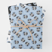 プミ絵を描のグレイかぼちゃかわいいオリジナルペットドッグアート ラッピングペーパーシート (インサイチュ)