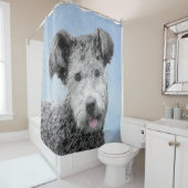 プミ絵画ズ – かわいいオリジナルドッグアート シャワーカーテン (インサイチュ)