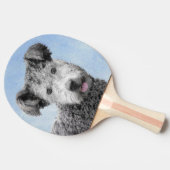 プミ絵画ズ – かわいいオリジナルドッグアート 卓球ラケット (横)
