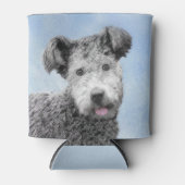 プミ絵画ズ – かわいいオリジナルドッグアート 缶クーラー (正面)