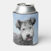 プミ絵画ズ – かわいいオリジナルドッグアート 缶クーラー (缶裏面)