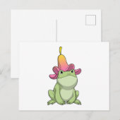 プメリアのカエル ポストカード (正面/裏面)