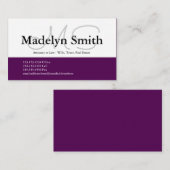 プモダンラムイニシャル-名刺 名刺 (正面/裏面)