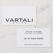 プモダンレーン白黒サロン名刺 名刺 (正面/裏面)