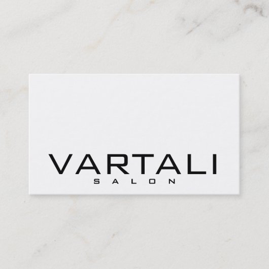 プモダンレーン白黒サロン名刺 名刺 (正面)