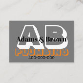 プラはっきりしたンモダンや他の職業の灰色 名刺 (正面)