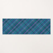 プライかわいらしドパープルブルーグリーンピンク対角線 ヨガマット (正面(横))