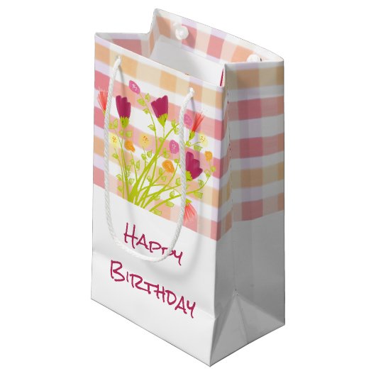 プライかわいらしド及び花の小紙抱き枕 スモールペーパーバッグ (正面アングル)