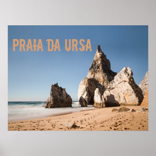 プライアダウルサビーチインポルトガルギフト ポスター (正面)