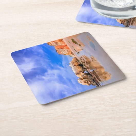 プライアダロチャポルトガル スクエアペーパーコースター (アングル)