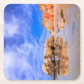 プライアダロチャポルトガル スクエアペーパーコースター (正面)