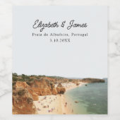 プライアデアルブフェイラポルト結婚ガルパーソナライズされた ワインラベル (シングルラベル)