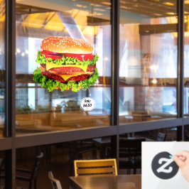 プライスカスタマイズダブルチーズバーガー ウィンドウサイン