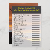 プライスゲームとは |ファミリー懇親会サンセット 招待状 (正面/裏面)