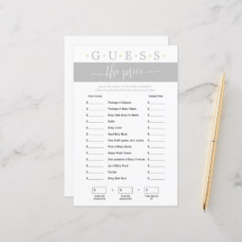 プライスゲームの赤ちゃん男女兼用シャワーを当てる