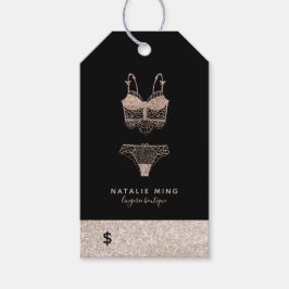 プライスランジェリーブティックロゴビジネス ギフトタグ