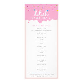 プライスリストベーカリーケーキつや消し点滴 ラックカード