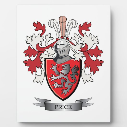 プライス家紋コートオブアームズ フォトプラーク (正面)