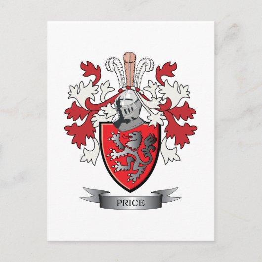 プライス家紋コートオブアームズ ポストカード (正面)
