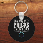 プライックスデイリー1型糖尿病ギフトの扱い キーホルダー (正面)