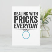 プライックスデイリー1型糖尿病ギフトの扱い サンキューカード (スタンド正面)