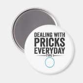 プライックスデイリー1型糖尿病ギフトの扱い マグネット (正面/裏面)