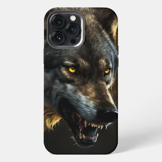 プライドあるオオカミ iPhoneケース iPhone 13 Pro Maxケース (裏面)