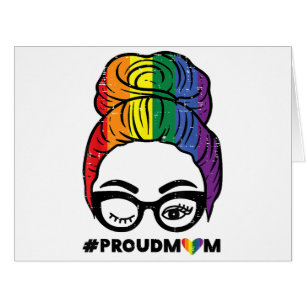 プライドある母さん ぼさぼさヘアバン LGBTQ レインボーフラッグ ゲイ プライド