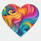 プライドお祝いシール ハートシール (正面)