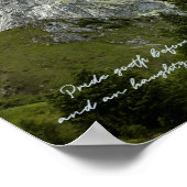 プライドが破壊される前に死ぬ諺引用文 ポスター (角)