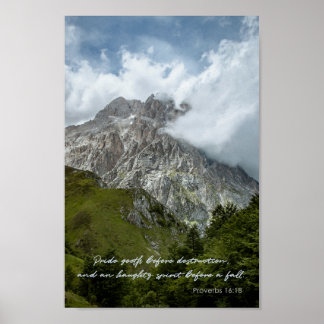 プライドが破壊される前に死ぬ諺引用文 ポスター