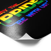 プライドが米国のLgbtqゲイプライド月Sloと一緒に フォトプリント (角)