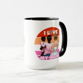 プライドで二人の母を愛す マグカップ (正面右)