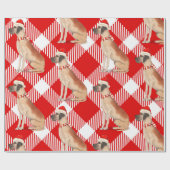 プライドとグレート・ダン愛犬家・クリスマス ラッピングペーパー (フラット)