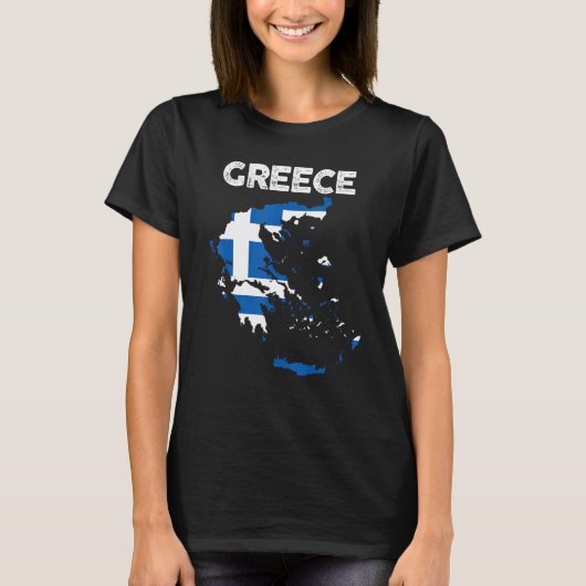 プライドと伝統愛国的なギリシャのルーツギリシャFl Tシャツ (正面)