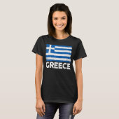 プライドと伝統愛国的なギリシャのルーツギリシャFl Tシャツ (正面フル)