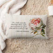 プライドと偏見かわいらしフローラストライプの ランバークッション (ブランケット)