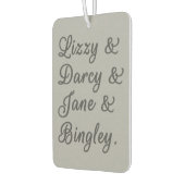 プライドと偏見のカップルI カーエアーフレッシュナー (左)