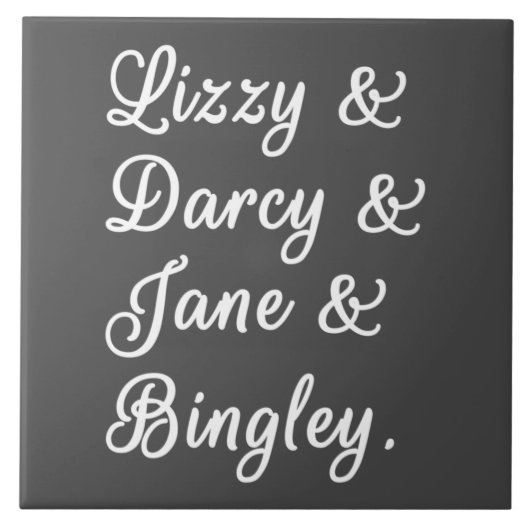 プライドと偏見のカップルII タイル (正面)