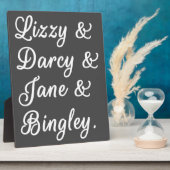 プライドと偏見のカップルII フォトプラーク (側面)