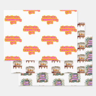 プライドと偏見の包装紙トリオパック ラッピングペーパーシート