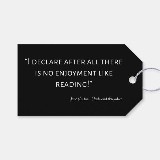 プライドと偏見の名言III ギフトタグ (正面(横))