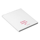 プライドと偏見の引用文II -キュートスタイル ノートパッド (アングル)