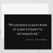 プライドと偏見の引用I 招待状 (正面/裏面)