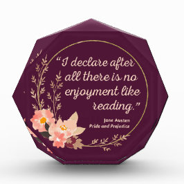 プライドと偏見の引用III - かわいいスタイル フォトブロック