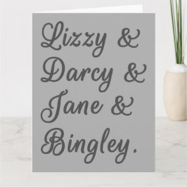 プライドと偏見を持つカップルI カード