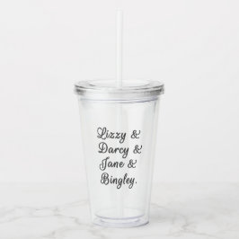 プライドと偏見カップルI アクリルタンブラー