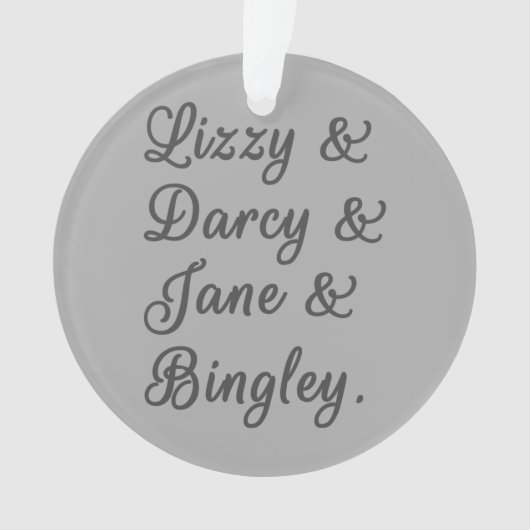 プライドと偏見カップルI オーナメント (正面)